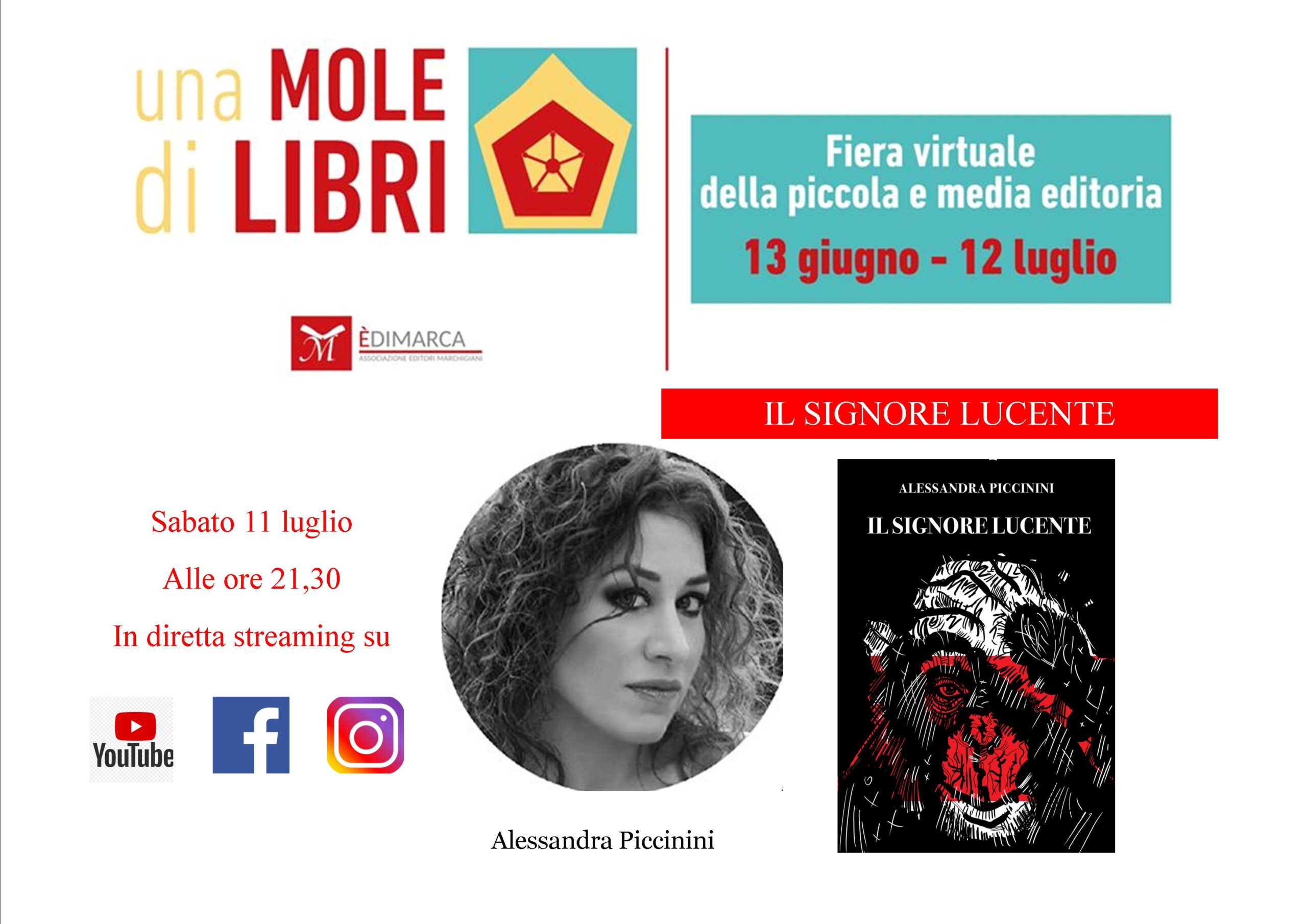 Fiera Una Mole di Libri -Il Signore Lucente orizzontale copertina SMDA