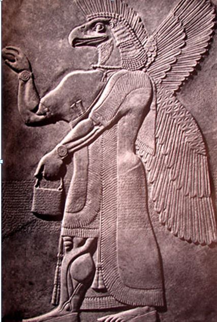 Immagine che raffigura la divinità Nisroch