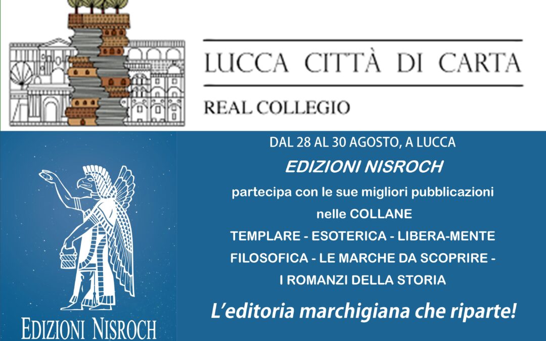 FIERA DEL LIBRO “LUCCA, CITTA’ DI CARTA” 28-30 agosto 2020